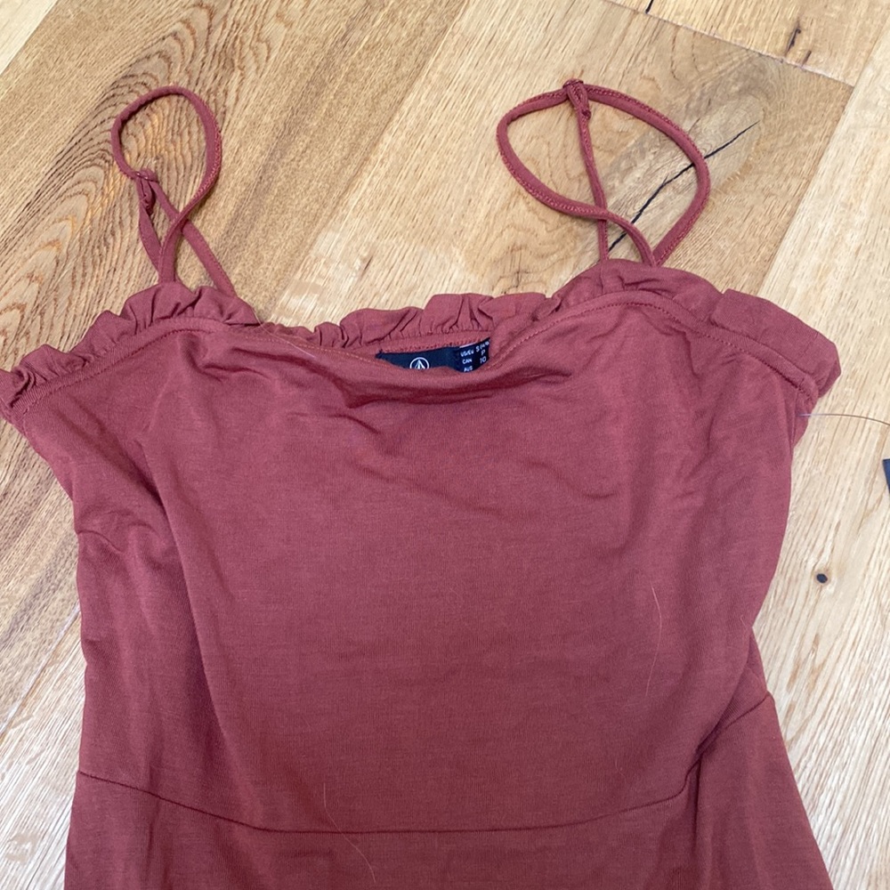 Volcom Nwt Super Comfortable Ruffled Top Dress - image 2